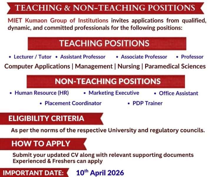 Required Teaching and Non-Teaching